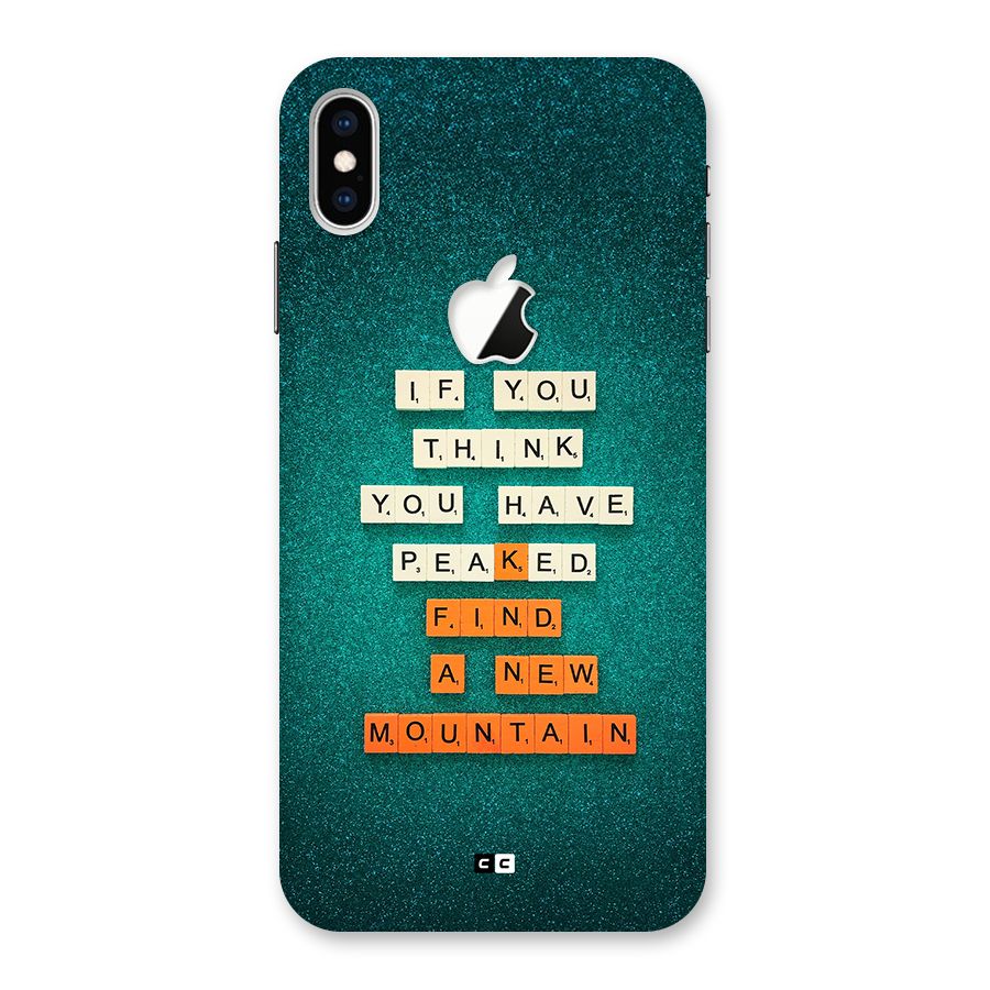 New Mountain Back Case for iPhone XS Max Apple Cut