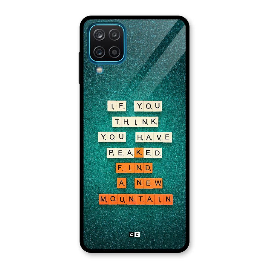 New Mountain Glass Back Case for Galaxy A12