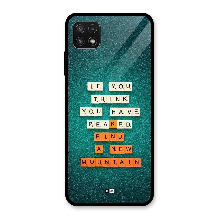 New Mountain Glass Back Case for Galaxy A22 5G
