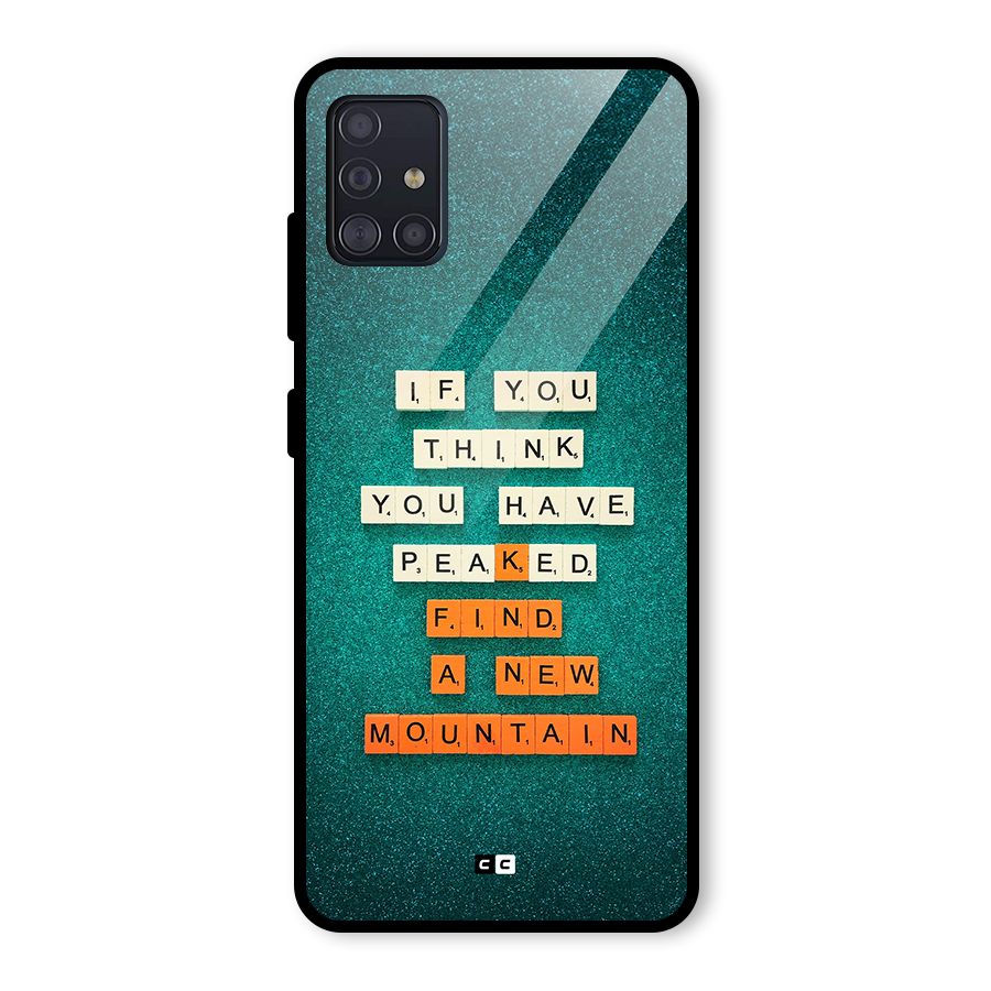 New Mountain Glass Back Case for Galaxy A51