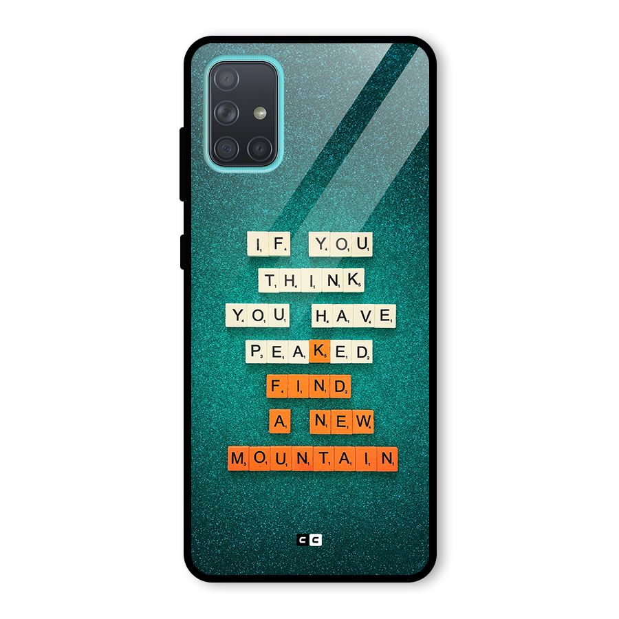New Mountain Glass Back Case for Galaxy A71