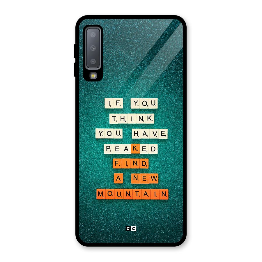 New Mountain Glass Back Case for Galaxy A7 (2018)