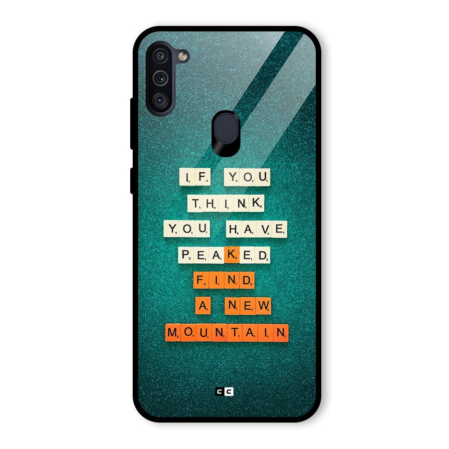 New Mountain Glass Back Case for Galaxy M11