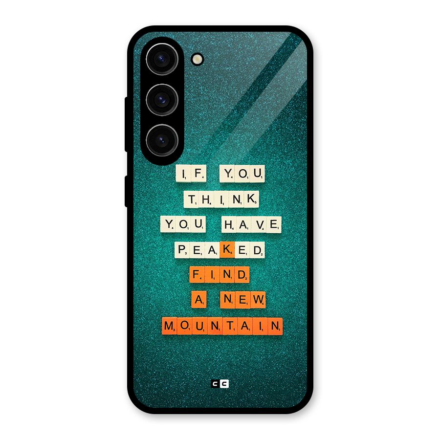 New Mountain Glass Back Case for Galaxy S23