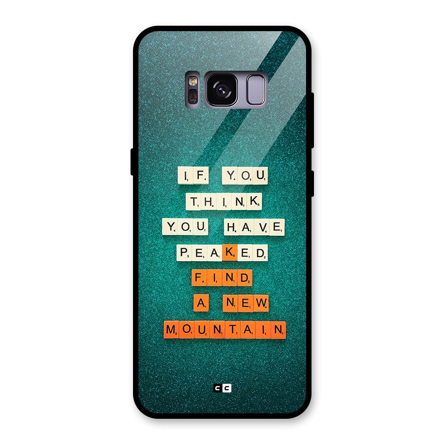 New Mountain Glass Back Case for Galaxy S8