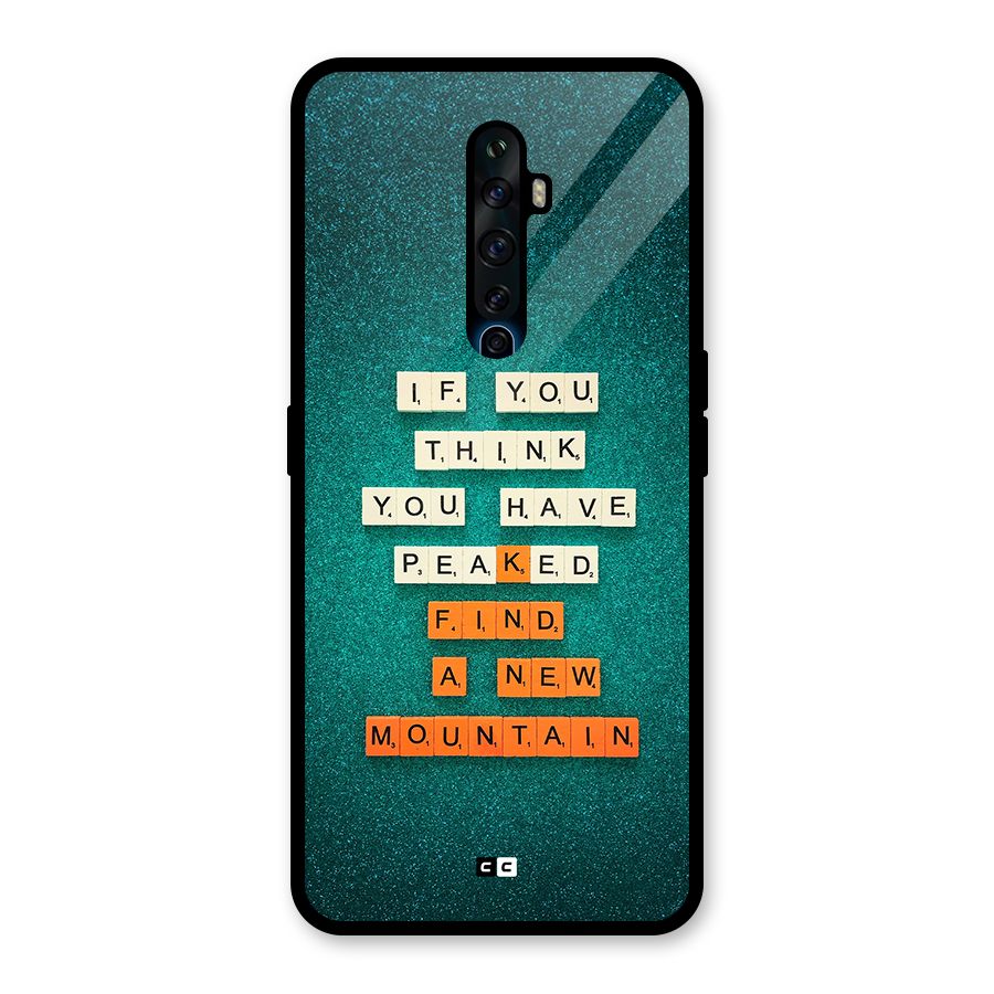 New Mountain Glass Back Case for Oppo Reno2 F