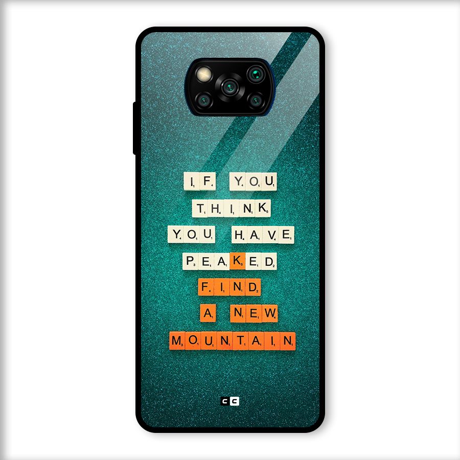 New Mountain Glass Back Case for Poco X3