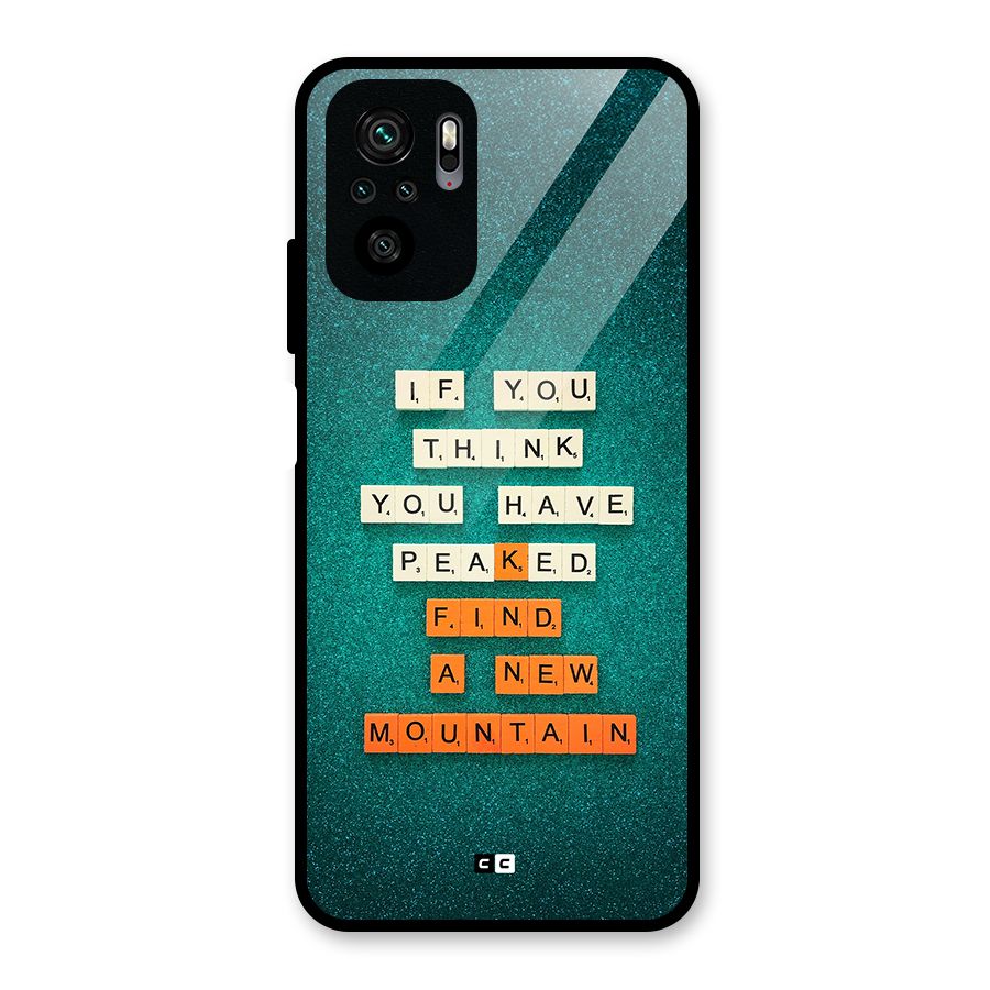 New Mountain Glass Back Case for Redmi Note 10S