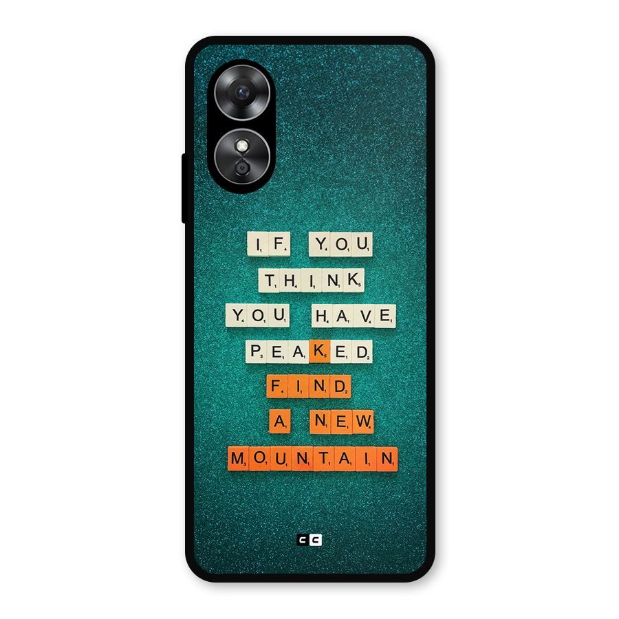 New Mountain Metal Back Case for Oppo A17