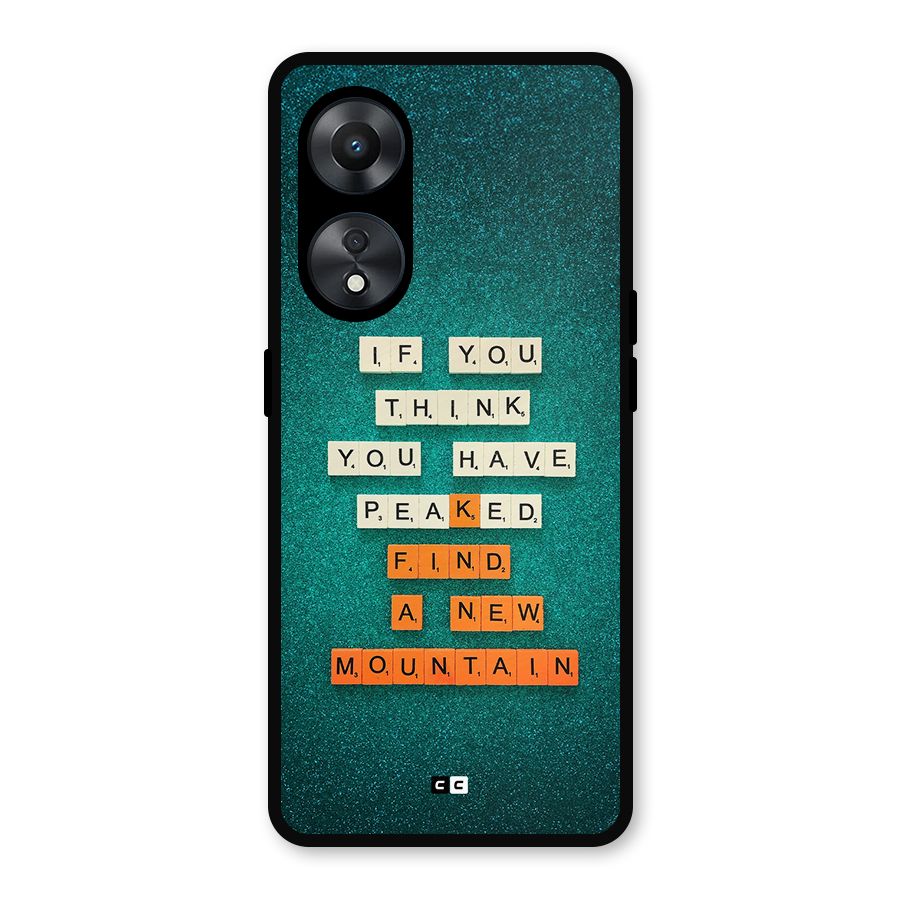 New Mountain Metal Back Case for Oppo A78