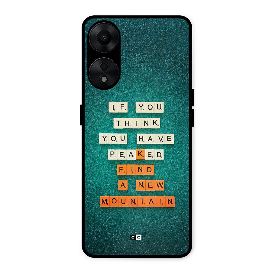 New Mountain Metal Back Case for Oppo A78 5G