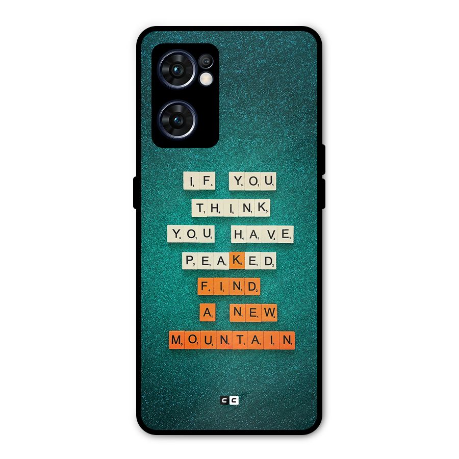 New Mountain Metal Back Case for Oppo Reno7 5G