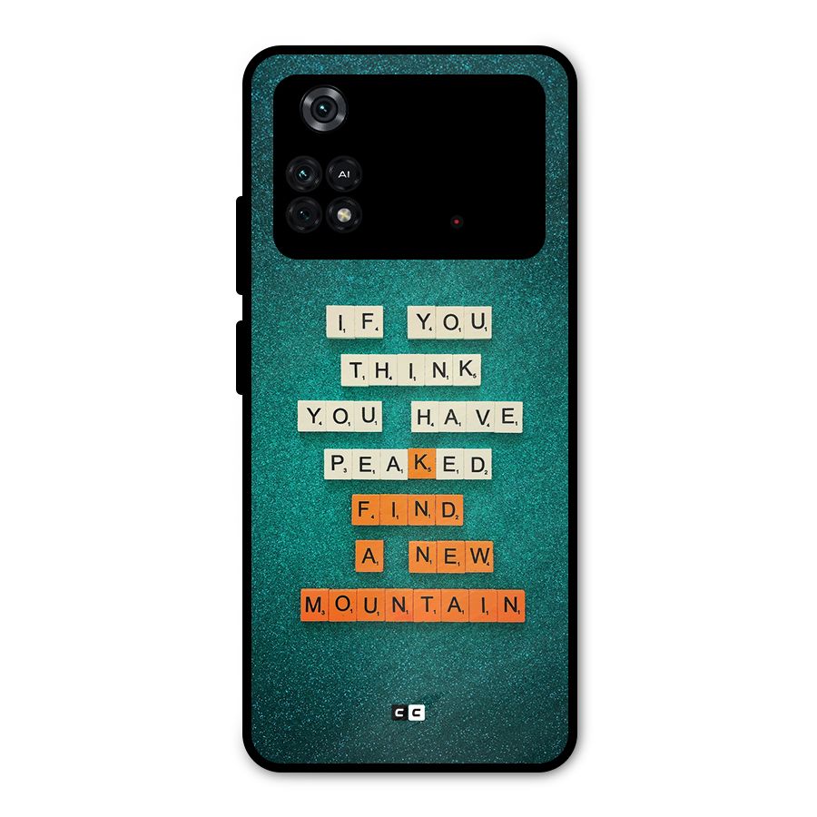 New Mountain Metal Back Case for Poco M4 Pro 4G