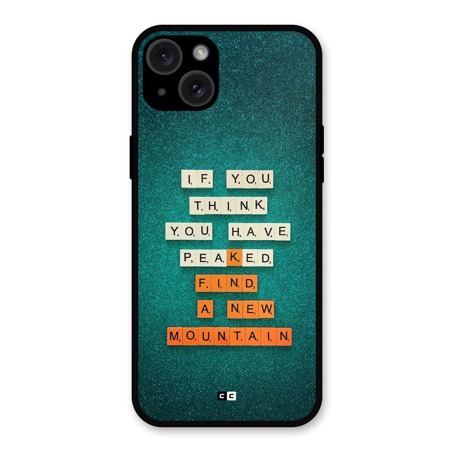 New Mountain Metal Back Case for iPhone 15 Plus