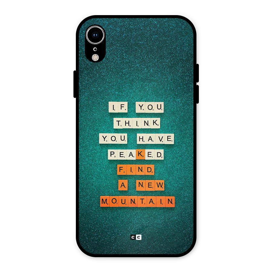 New Mountain Metal Back Case for iPhone XR