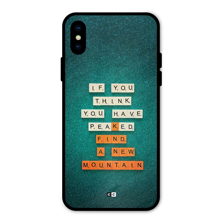 New Mountain Metal Back Case for iPhone XS