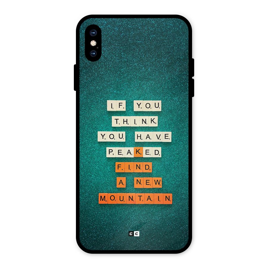 New Mountain Metal Back Case for iPhone XS Max