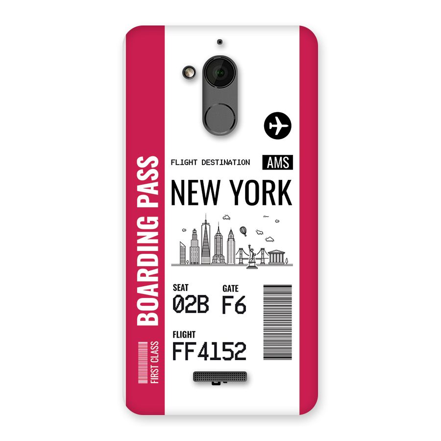 New York Boarding Pass Back Case for Coolpad Note 5