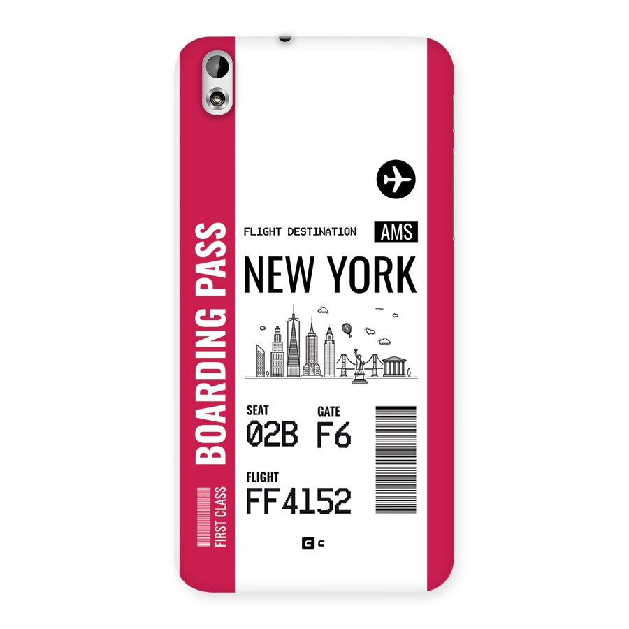 New York Boarding Pass Back Case for Desire 816g