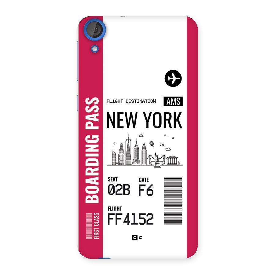 New York Boarding Pass Back Case for Desire 820