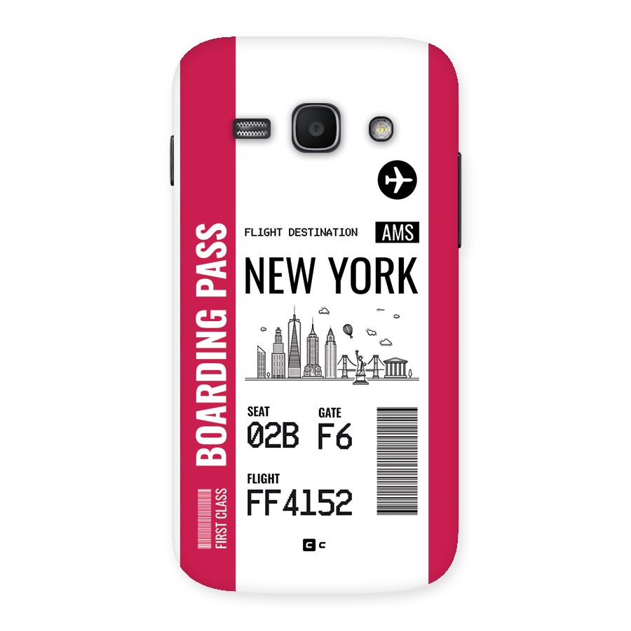 New York Boarding Pass Back Case for Galaxy Ace3