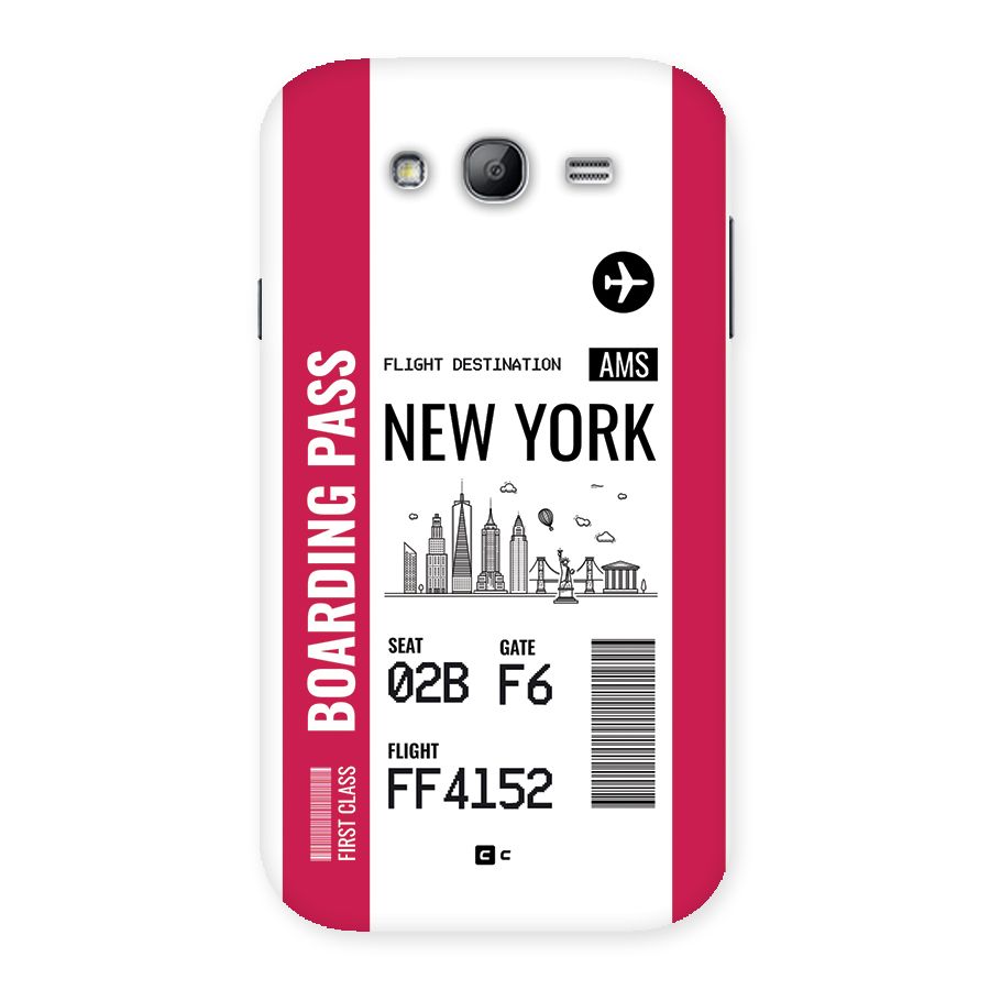 New York Boarding Pass Back Case for Galaxy Grand