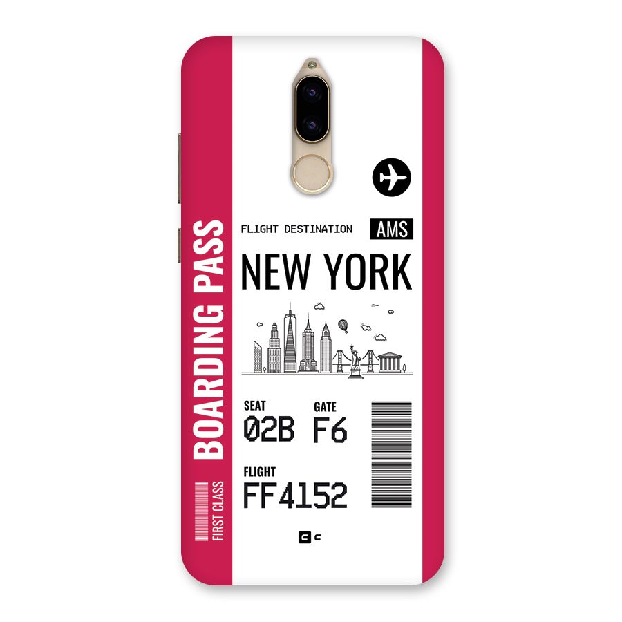 New York Boarding Pass Back Case for Honor 9i