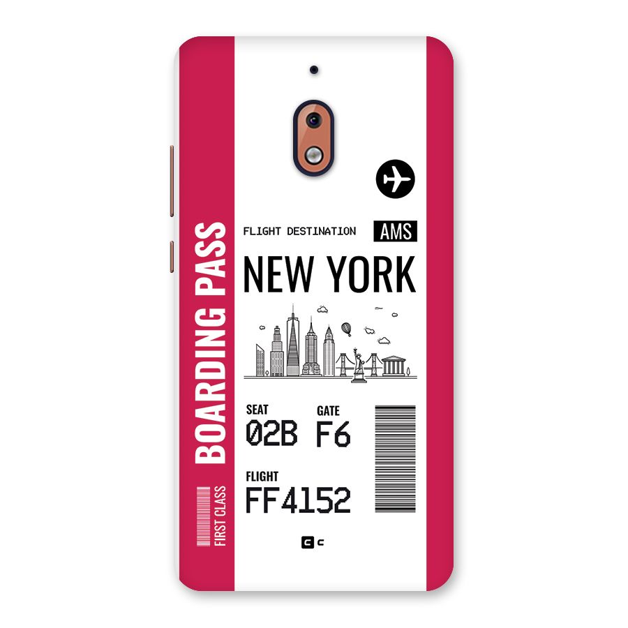 New York Boarding Pass Back Case for Nokia 2.1