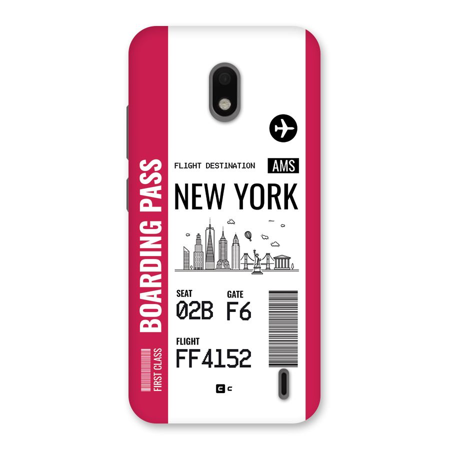 New York Boarding Pass Back Case for Nokia 2.2