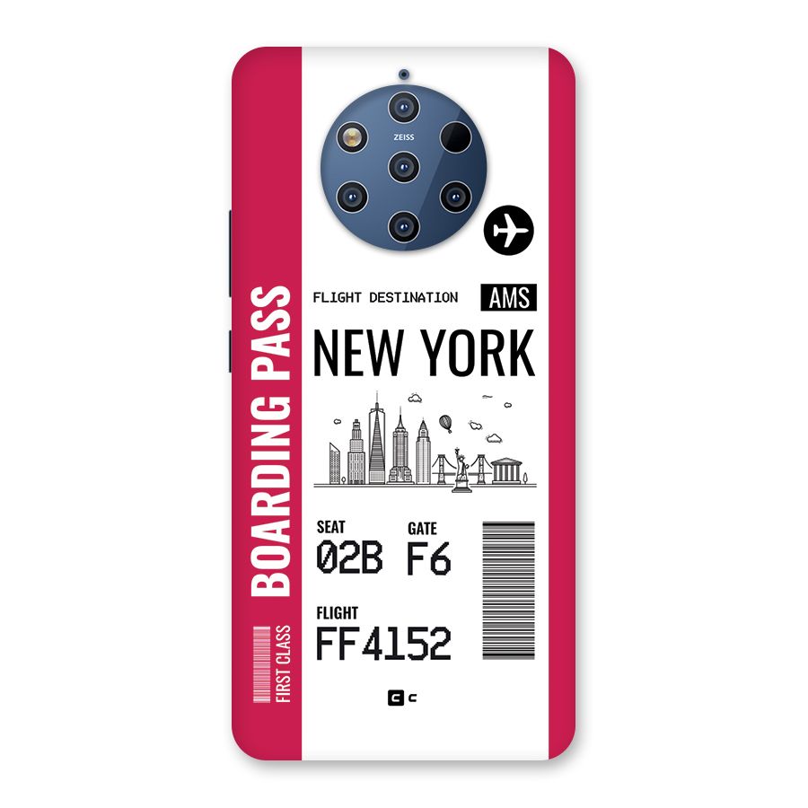 New York Boarding Pass Back Case for Nokia 9 PureView