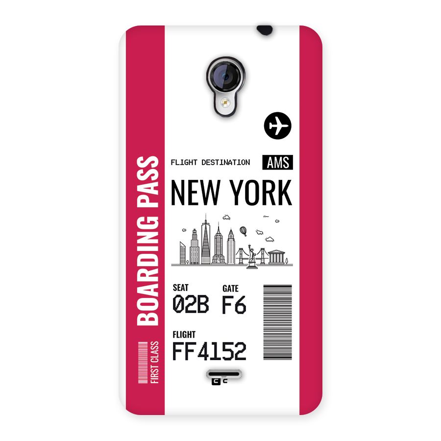 New York Boarding Pass Back Case for Unite 2 A106