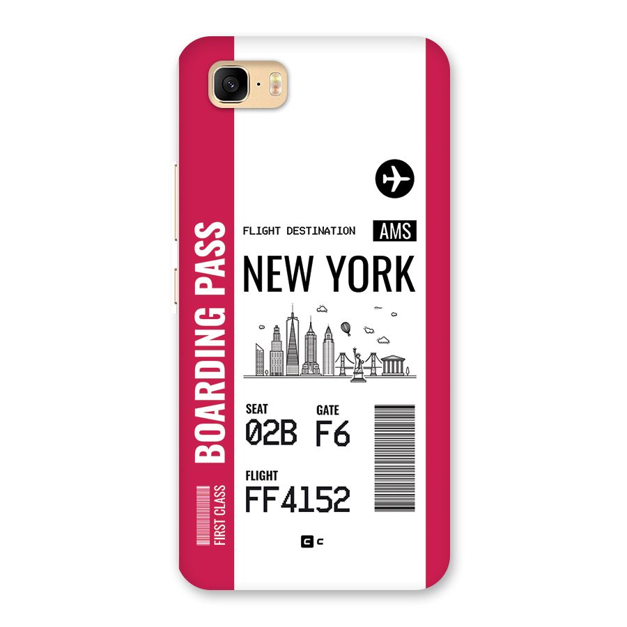 New York Boarding Pass Back Case for Zenfone 3s Max