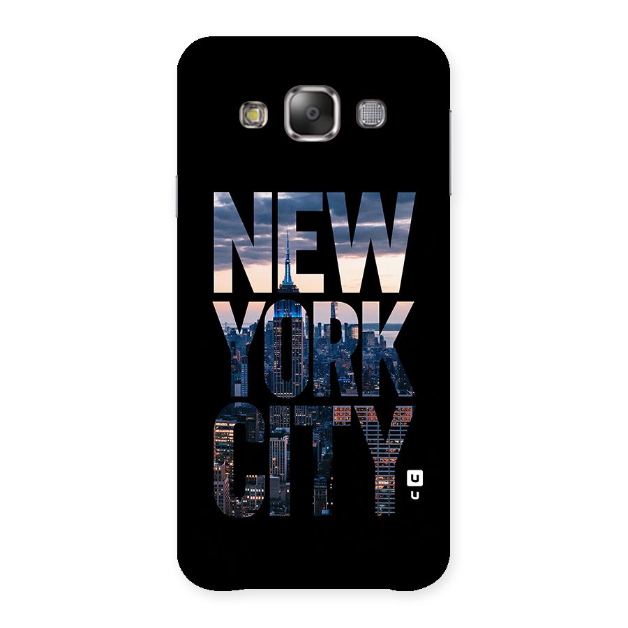 New York City Back Case for Galaxy E7