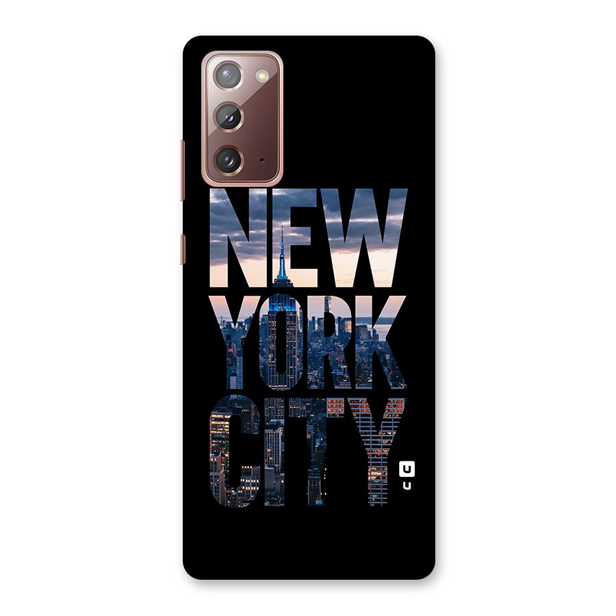 New York City Back Case for Galaxy Note 20