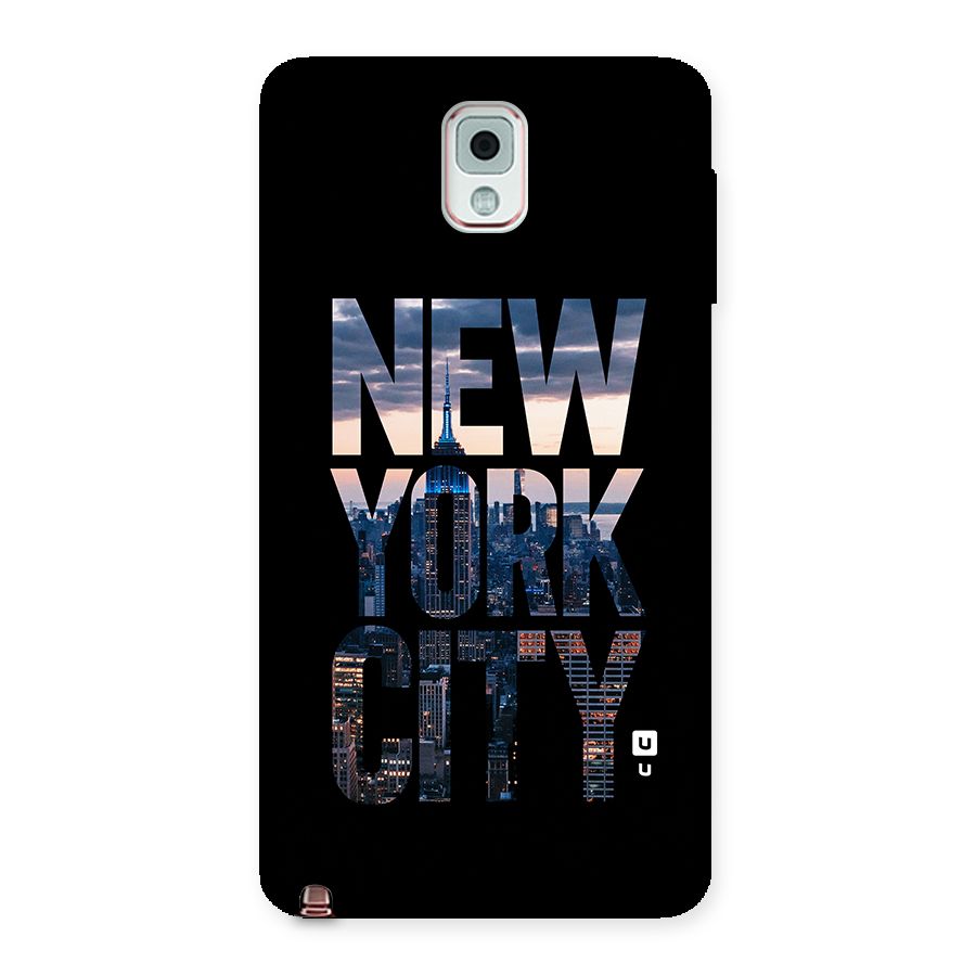 New York City Back Case for Galaxy Note 3