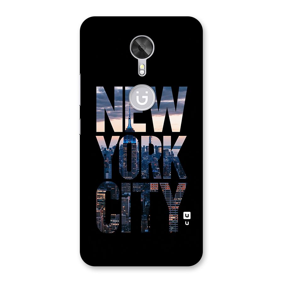 New York City Back Case for Gionee A1