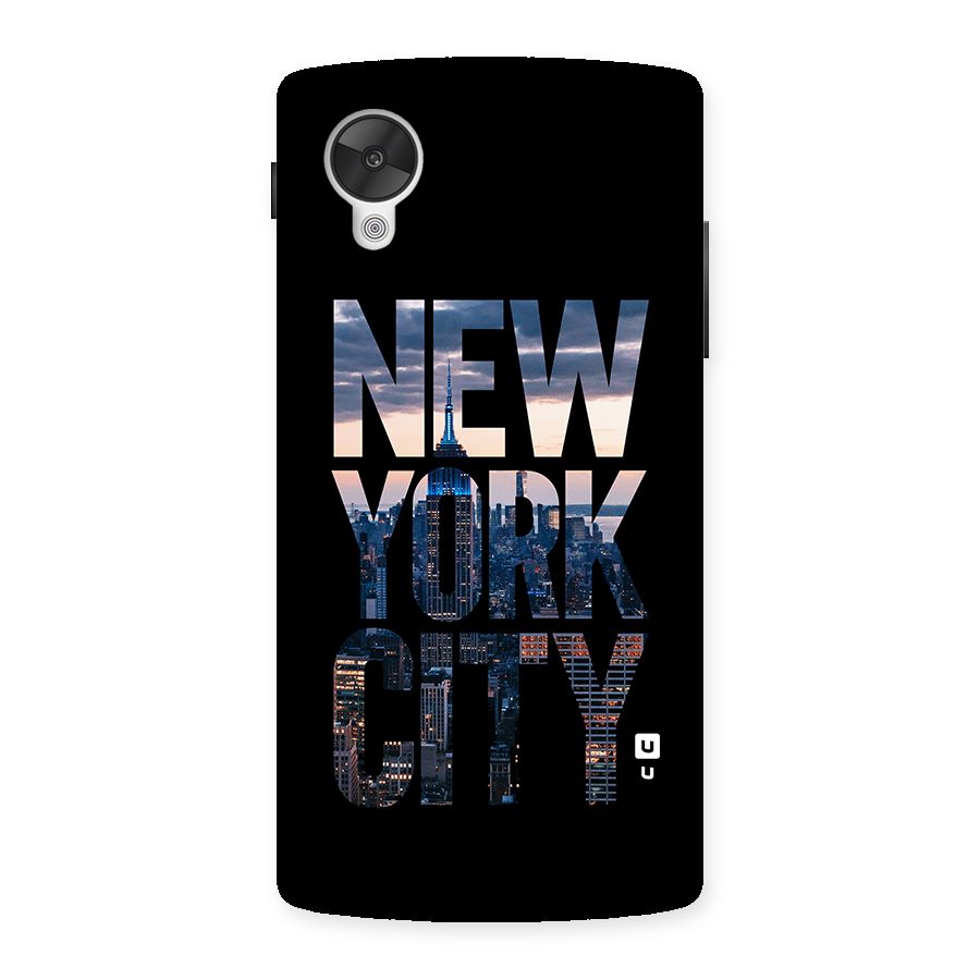 New York City Back Case for Google Nexsus 5