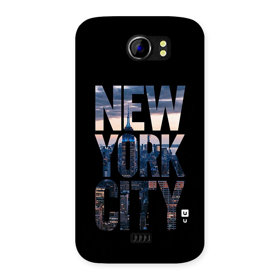 New York City Back Case for Micromax Canvas 2 A110