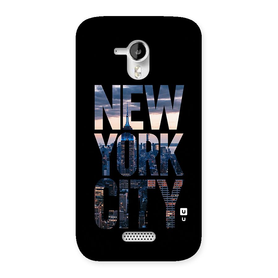 New York City Back Case for Micromax Canvas HD A116