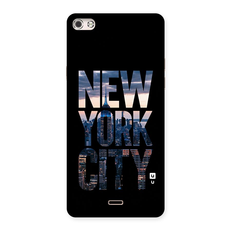 New York City Back Case for Micromax Canvas Silver 5