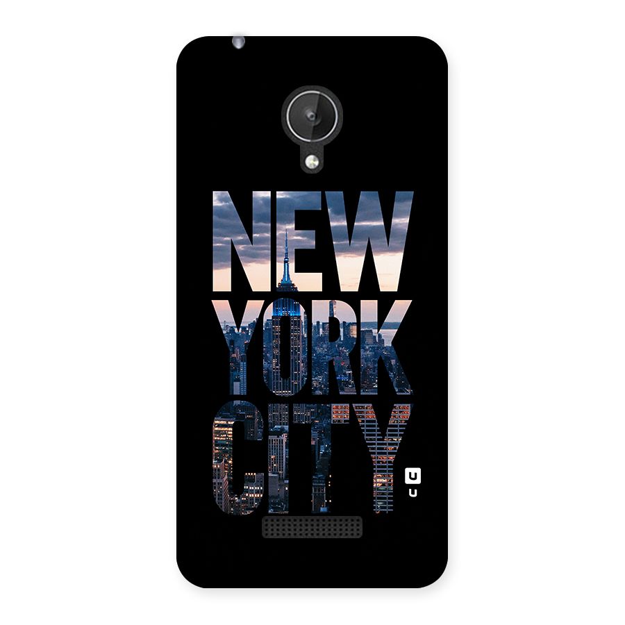 New York City Back Case for Micromax Canvas Spark Q380