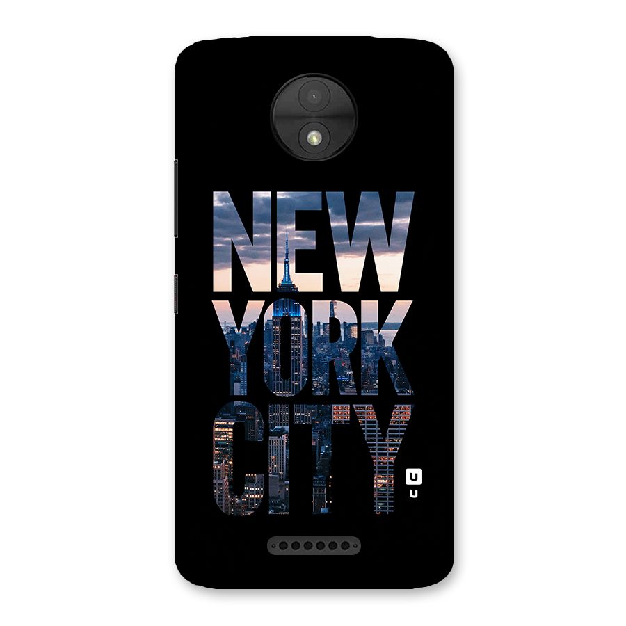 New York City Back Case for Moto C