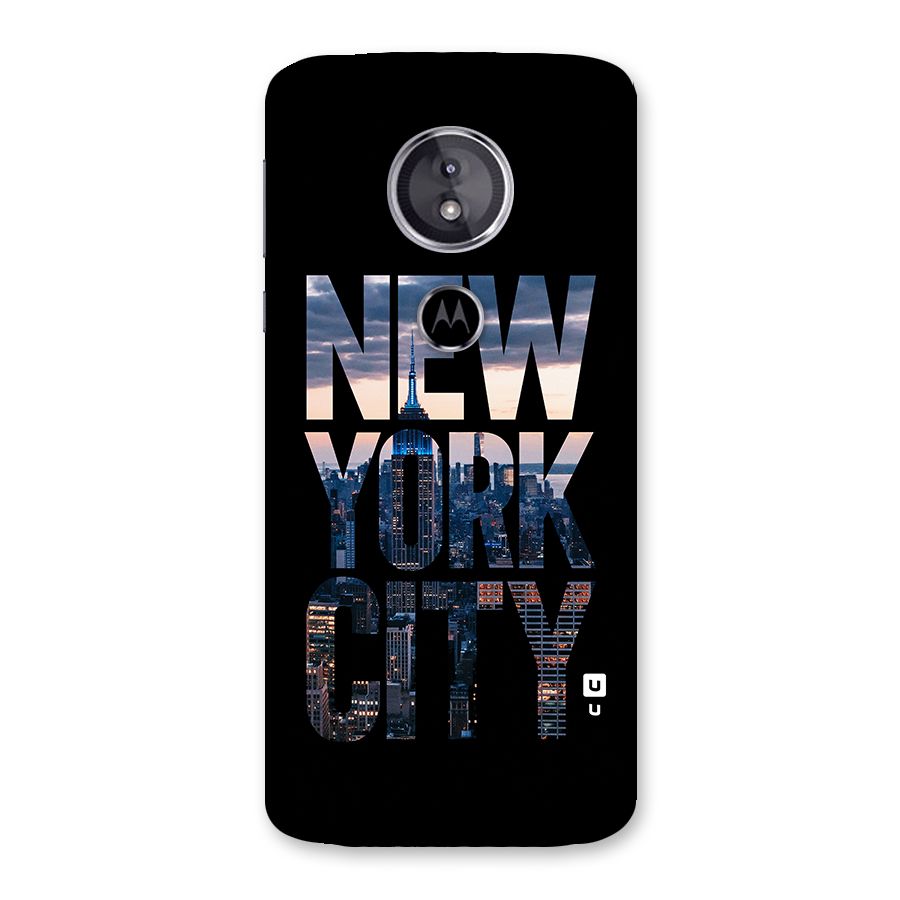 New York City Back Case for Moto E5