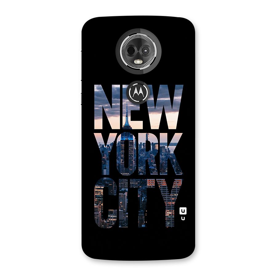 New York City Back Case for Moto E5 Plus