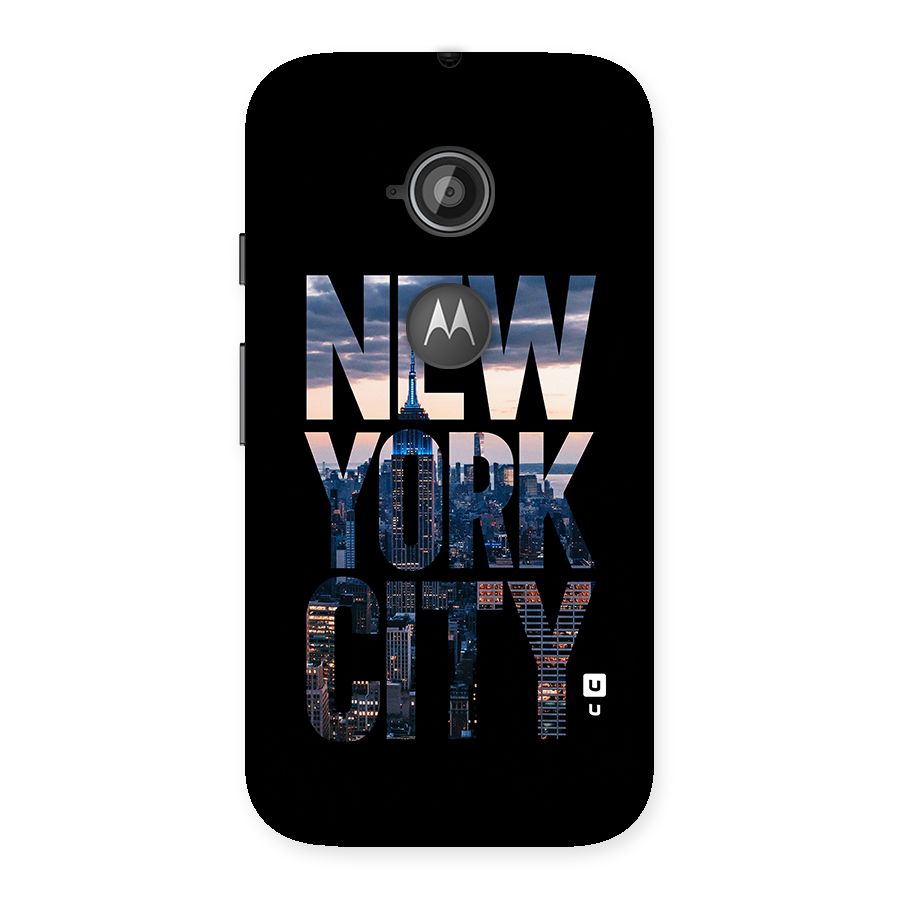 New York City Back Case for Moto E 2nd Gen