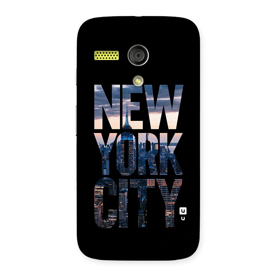 New York City Back Case for Moto G