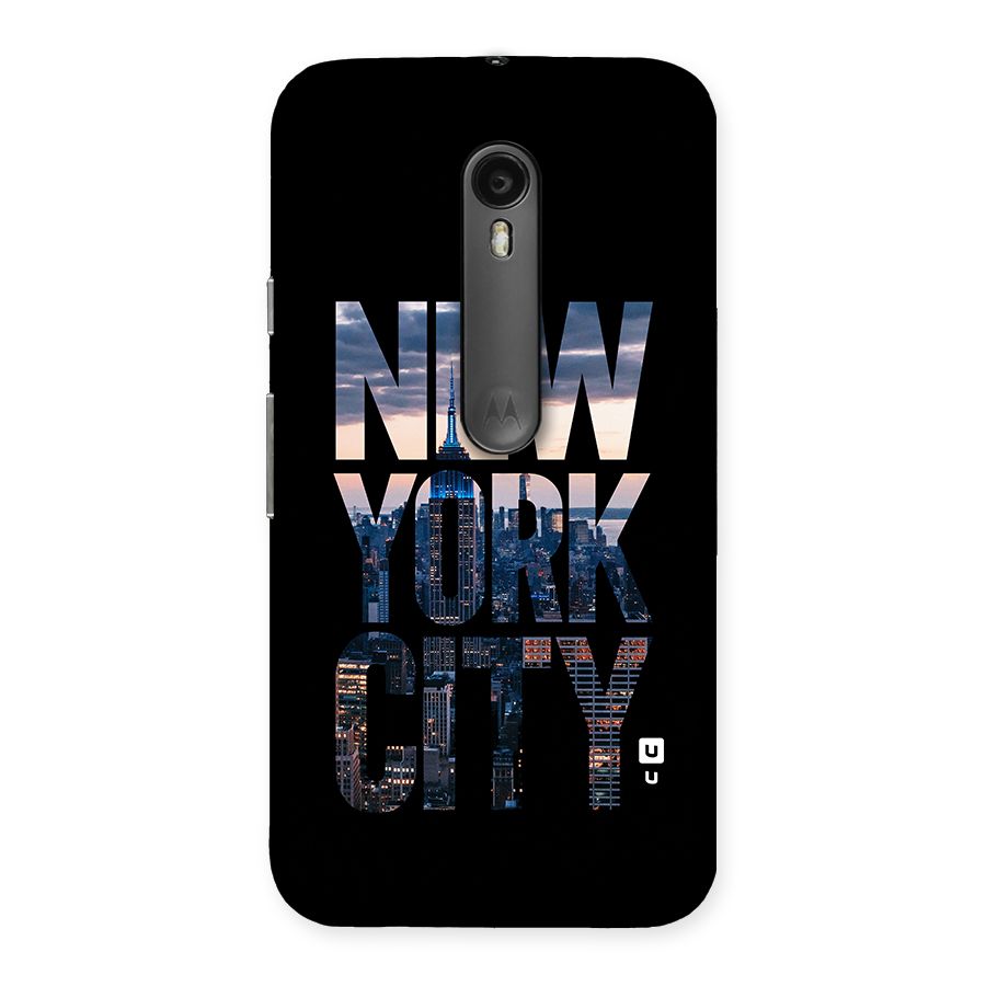 New York City Back Case for Moto G3