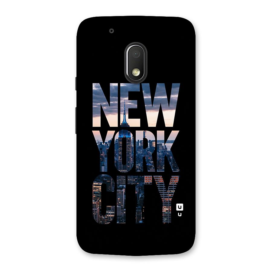 New York City Back Case for Moto G4 Play