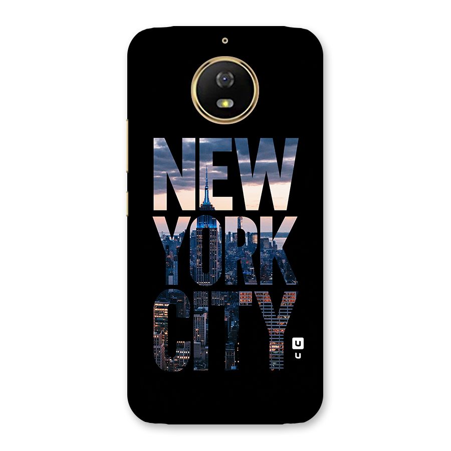 New York City Back Case for Moto G5s