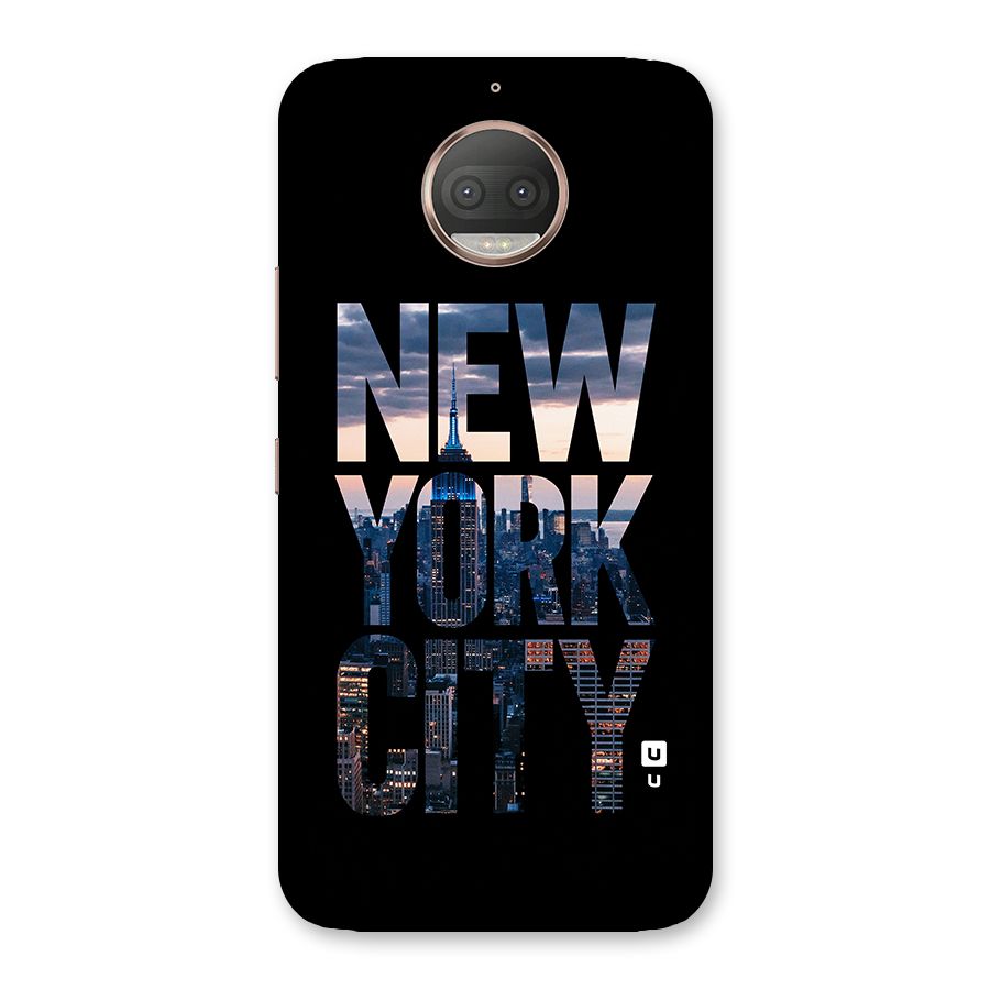 New York City Back Case for Moto G5s Plus